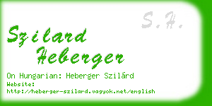 szilard heberger business card